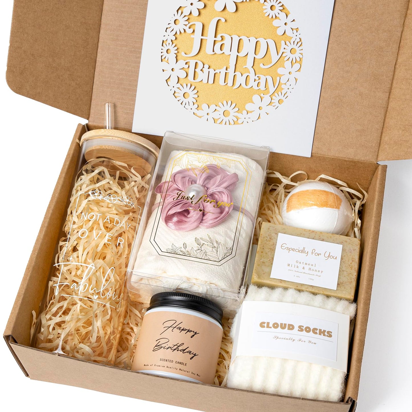 Gifts for Her, Birthday Gifts for Women, Happy Birthday Gift Set for Sister, Unique Birthday Gift for Mom, Funny Gift Ideas, gift Box for Wife Best Friends Daughter Coworkers Aunt Teacher