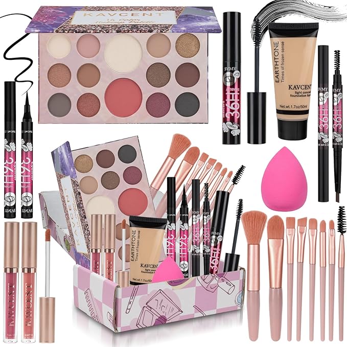 Makeup Kit for Women Teen Girls Full Kit Makeup Sets for Teens Eyeshadow Makeup Gift Set fo Women Teenagers Christmas Make...