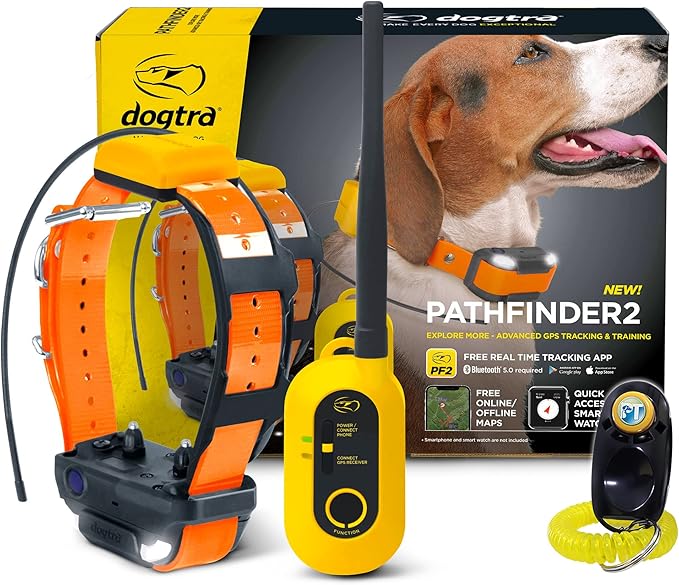 Dogtra Pathfinder 2 - Hunting Ecollar GPS Dog Training Collar with Remote, 9 Mile Range, Tracking & Containment for Medium...