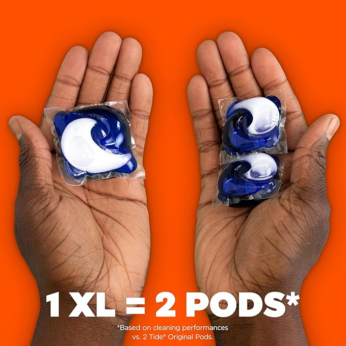 Tide Odor Defense + Oxi Laundry Detergent Pacs, Original Scent, 45 Count, Advanced Odor + Stain Fighter