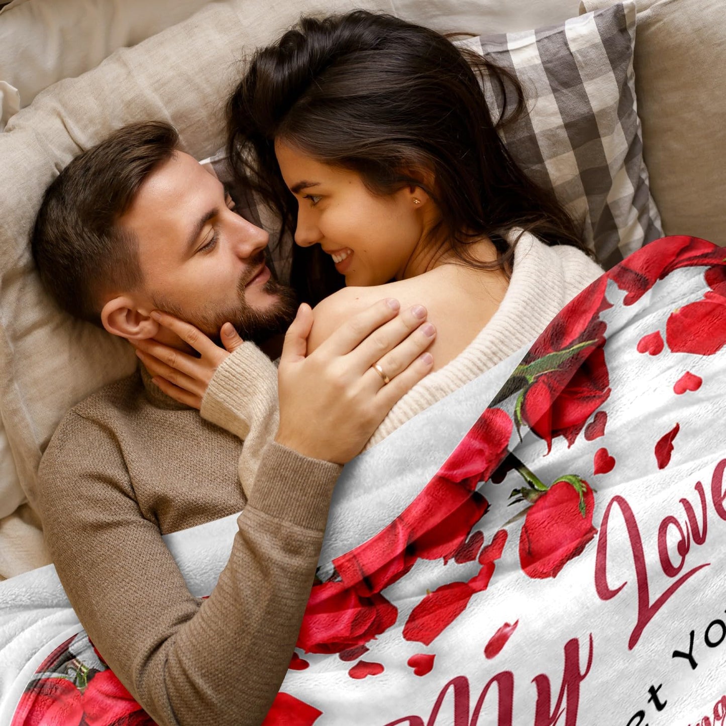 Gifts for Her Wife Girlfriend - To My Love Blanket - Anniversary Wedding Gift for Women - Romantic I Love You Gifts for Her - Wife Girlfriend Birthday Gift Ideas - Christmas & Valentines Day - 50"x60"