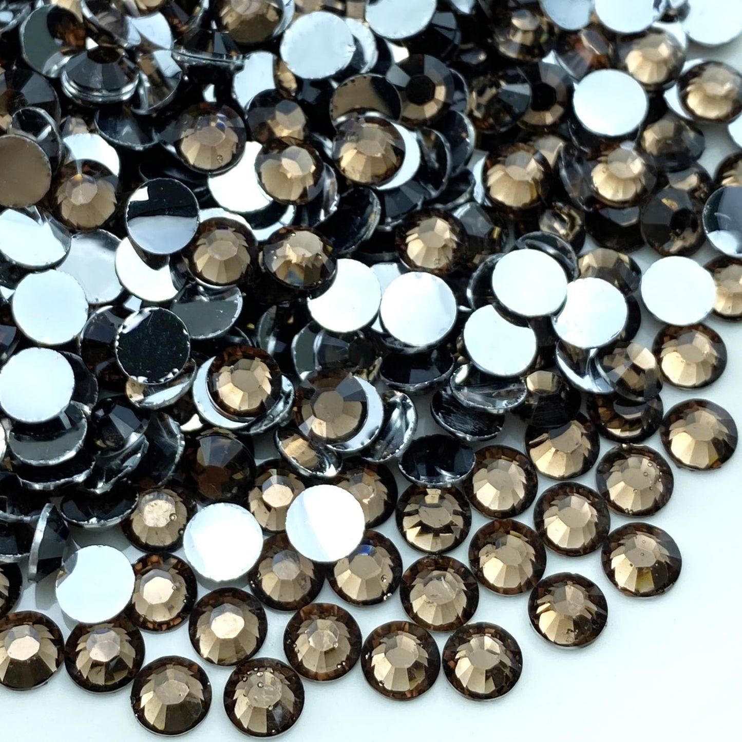 Jmassyang 10000 Pieces 2mm Resin Flatback Rhinestone Round Bling Glitter Rhinestones for Nail Art Mugs Tumblers Bottles Crafts D