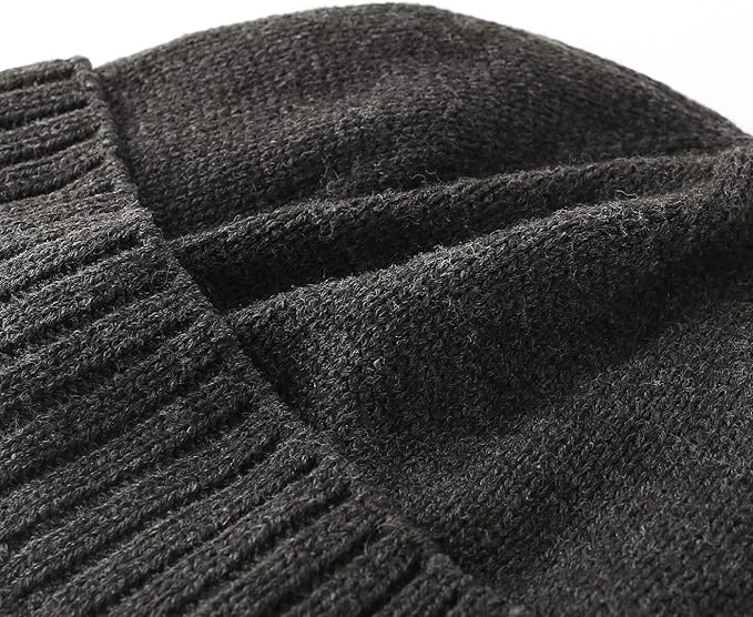 Home Prefer Mens Winter Hat Knit Earflap Hat Stocking Caps with Ears Beanie Hat