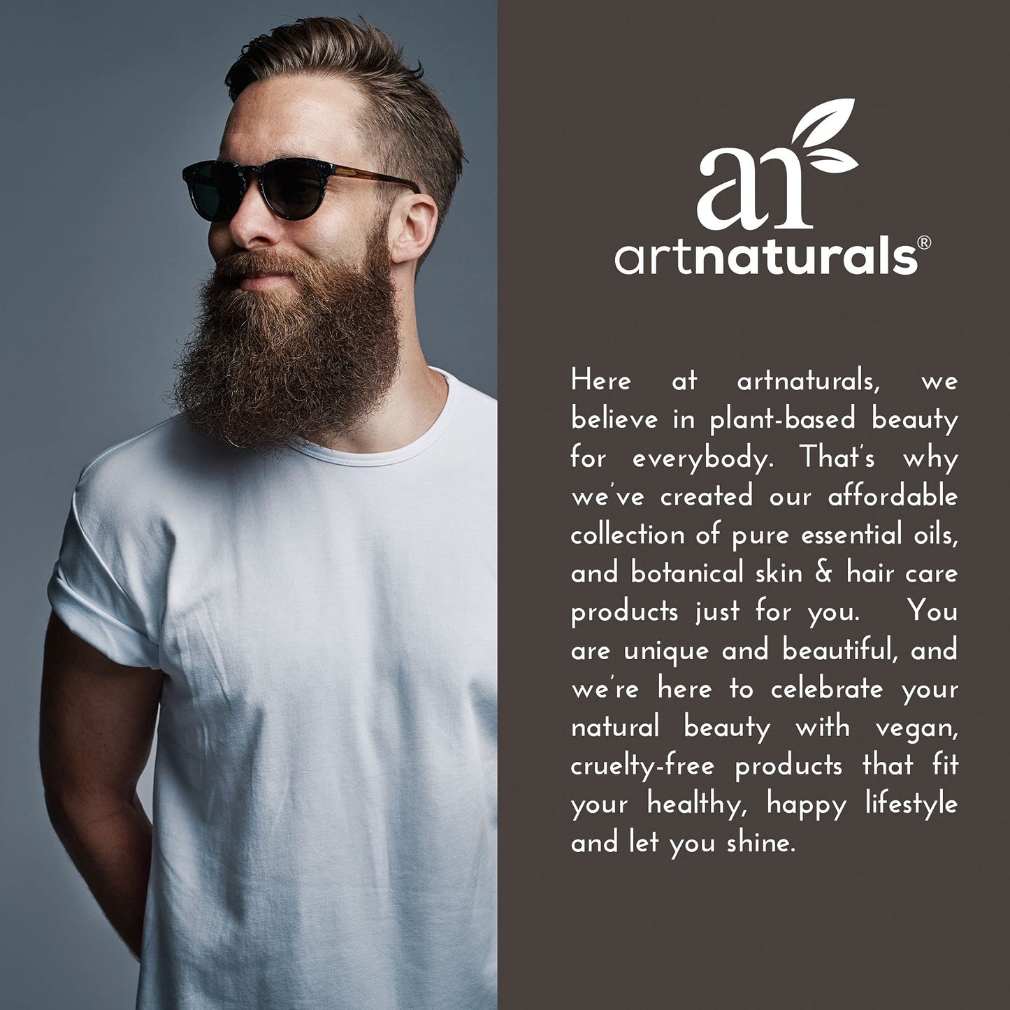 Artnaturals Natural Beard Deep Conditioner - (8 Fl Oz / 236ml) - Infused with Aloe Vera, Tea Tree and Jojoba Oil