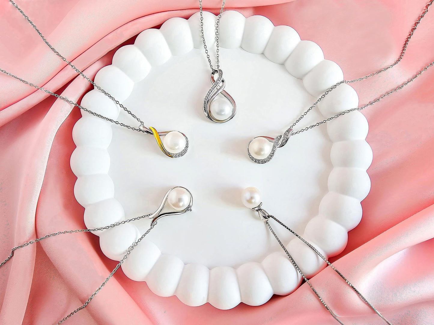 Gifts For Wife Wedding Anniversary - mothers day gifts - AAA+ Real Pearl Necklaces For Women (18k Gold Platting 925 Sterling Silver) mother's day gift ideas Birthday Freshwater Pearl Necklace