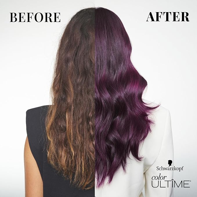Schwarzkopf Color Ultime 4.3 Ultra Deep Violet Hair Dye, Permanent Intense Violet with Diamond Brilliance, Fade-Resistant, Covers Grays, All Hair Textures
