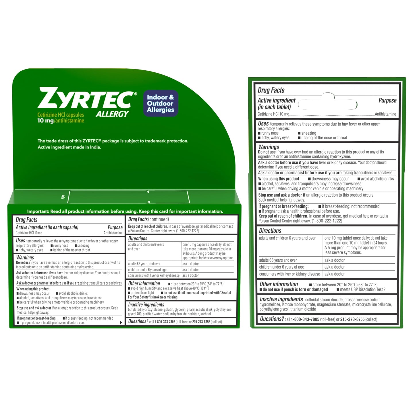 Zyrtec 24 Hour Allergy Relief Liquid Gels, Cetirizine HCI Antihistamine Allergy Medicine for Indoor/Outdoor, All-Day Relief for Runny Nose, Sneezing, Itchy, Watery Eyes, 40 ct + 3 Travel Packs, 43 ct