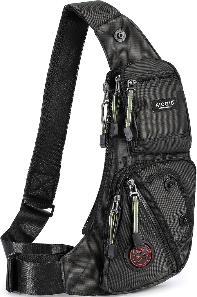 NICGID Sling Bag Chest Shoulder Backpack Crossbody Bags Casual Daypack for Men Women