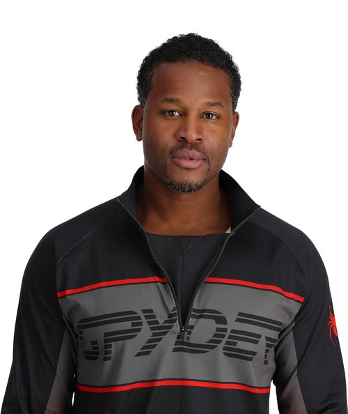 Spyder Men's Paramount Zip T-Neck Mid-Layer Mens