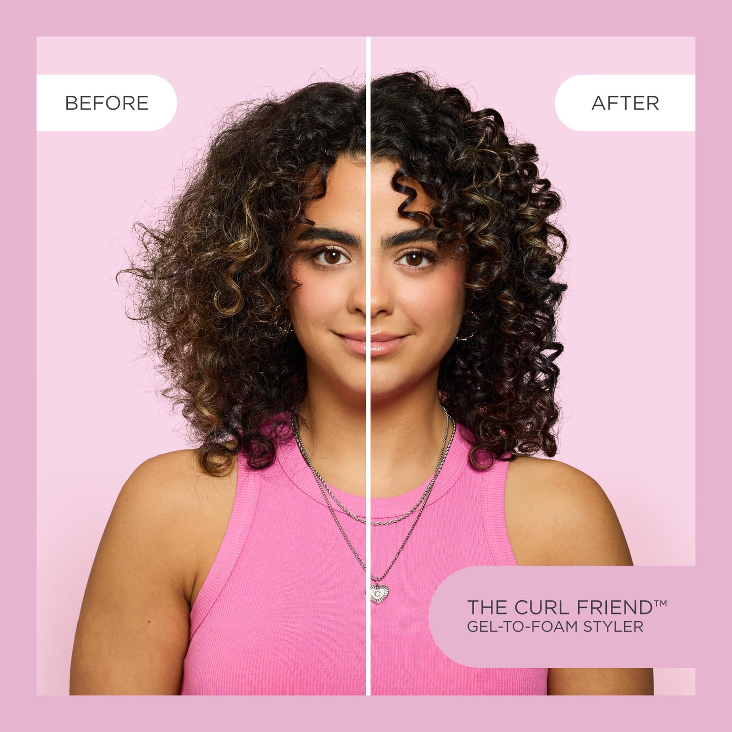 Cake Beauty Gel-to-Foam Styler, The Curl Friend - Volumizing & High Hold Gel to Foam - Flake Free Frizz Control - Infused with C