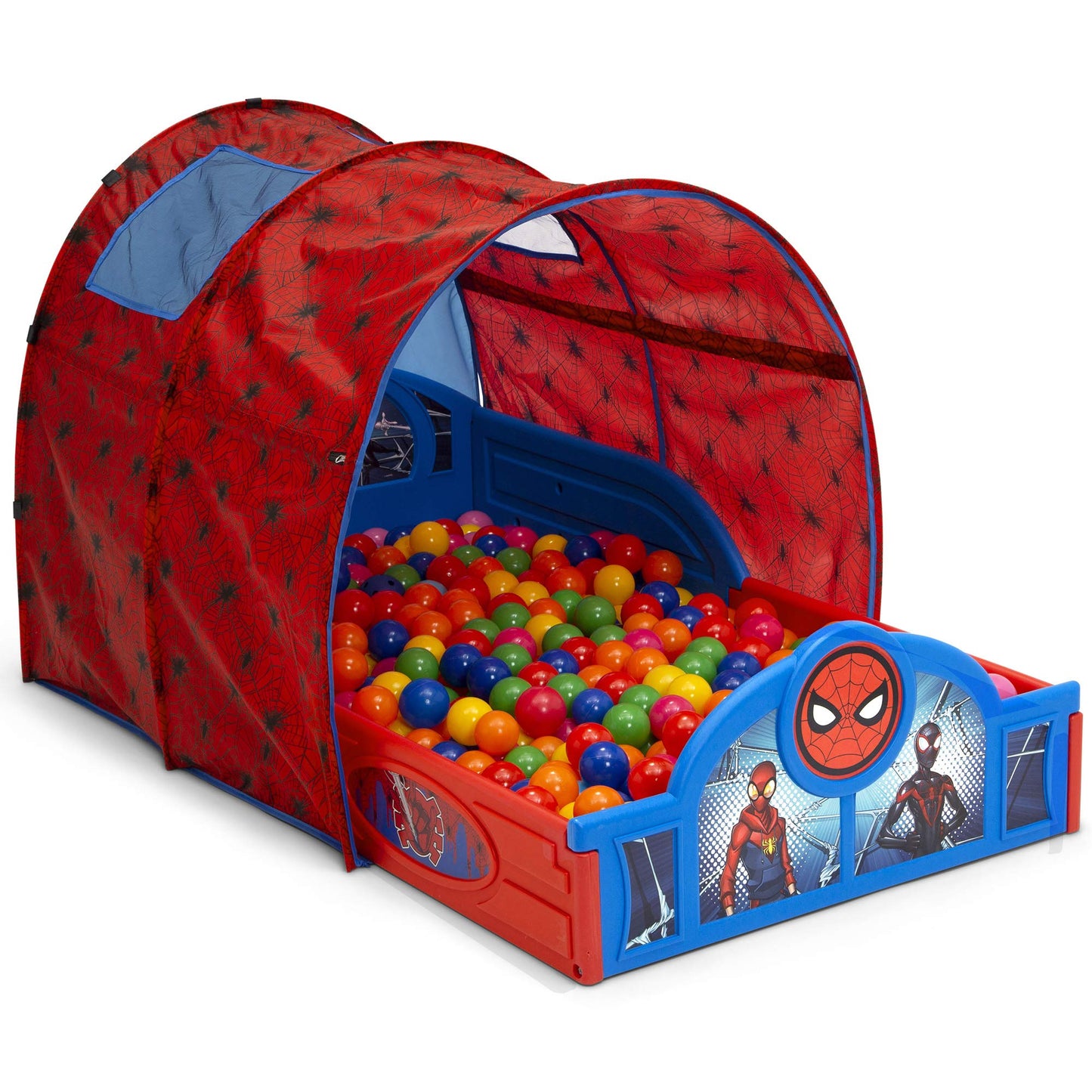 Delta Children Marvel Spider Man Sleep and Play Toddler Bed with Tent