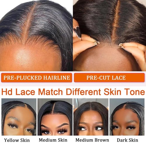 Maytune 5x5 Curly Bob Wig Human Hair Wear and Go Glueless Bob Wig Glueless Wigs Human Hair Pre Plucked Pre Cut Curly Bob Wigs for Black Women HD Lace Closure Wig Short Curly Bob Wig 12 Inch
