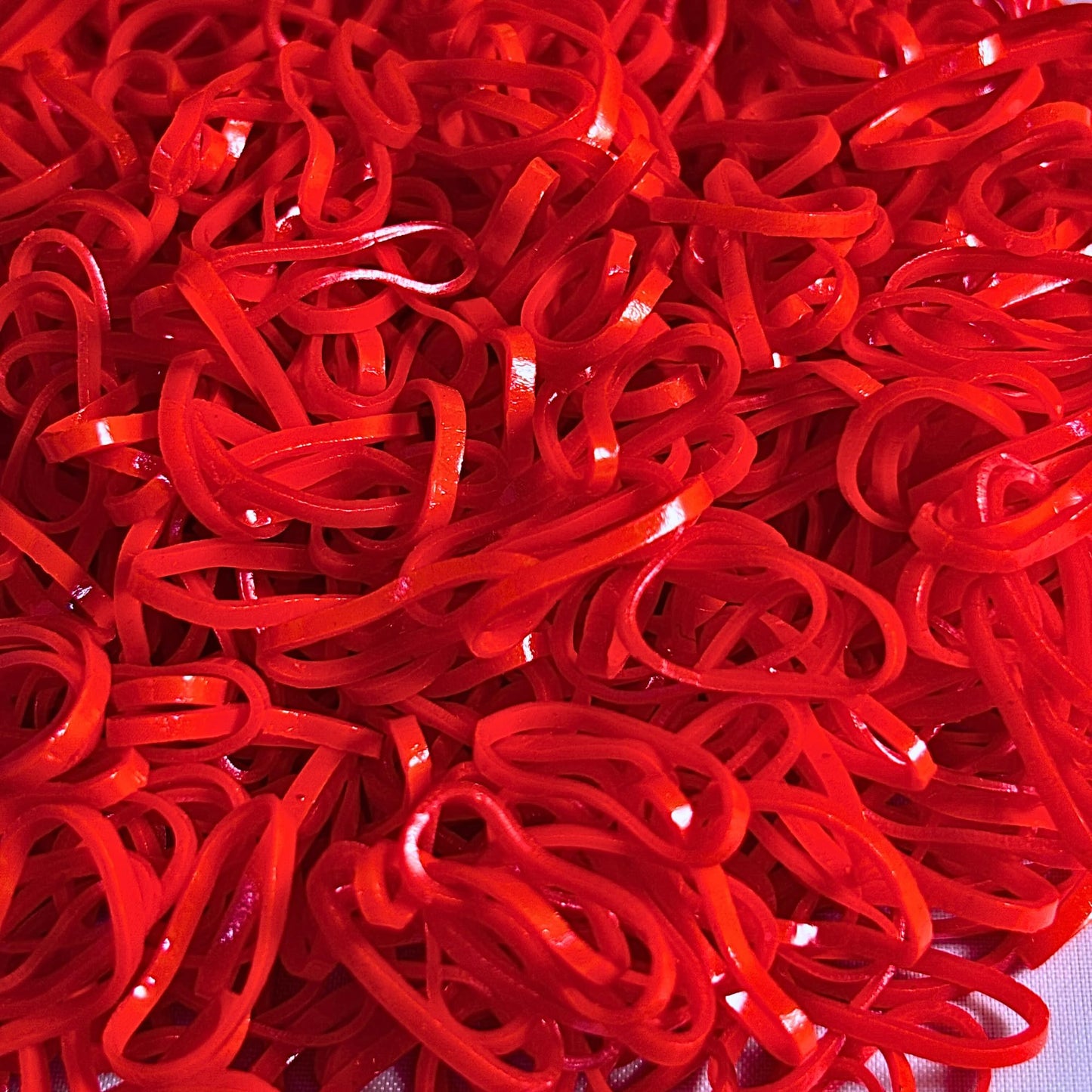 500 Pack Red Rubber Bands for Hair - Durable, No-Damage Elastic Hair Ties for Babies, Toddlers, Kids & Adults | Non-Slip, Multi-