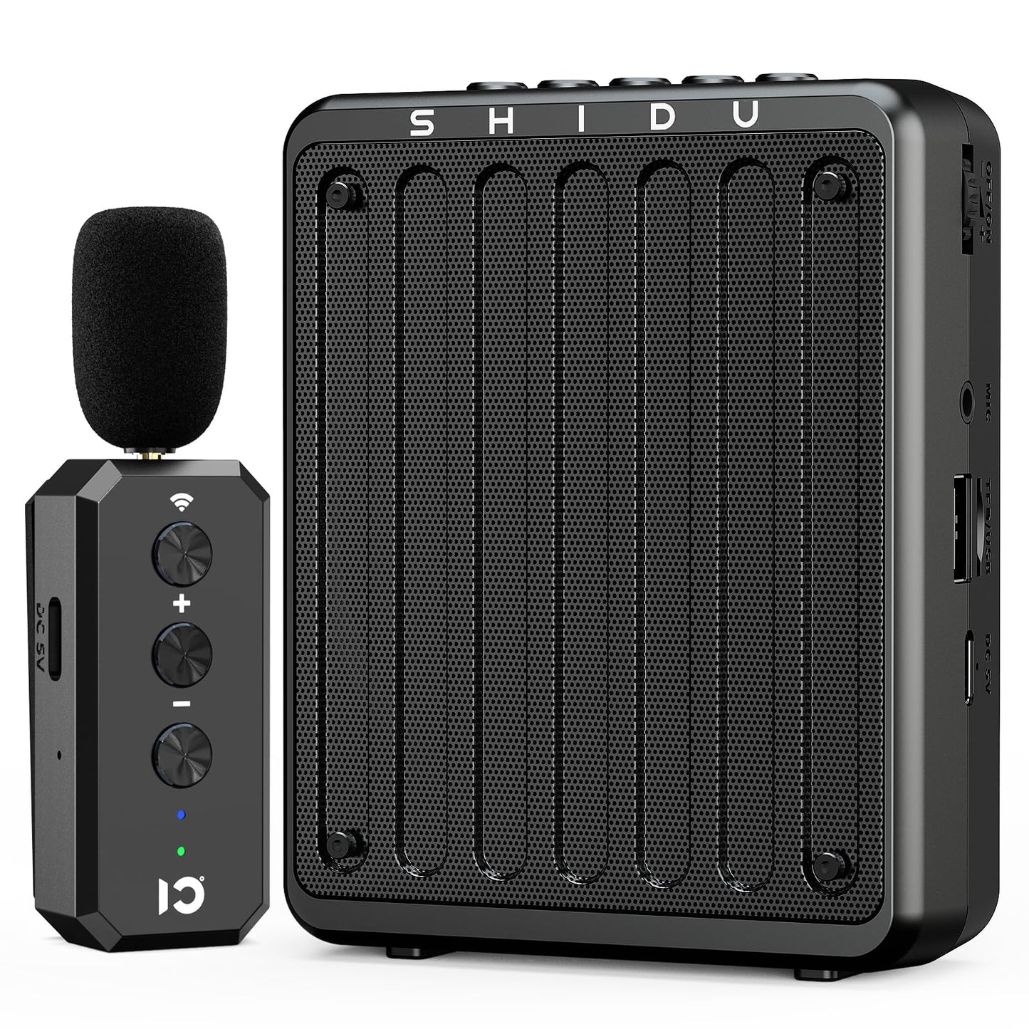 Shidu 20W Voice Amplifier Wireless Lavalier Microphone Bluetooth Voice Amplifier For Teachers Portable Microphone With Speaker F