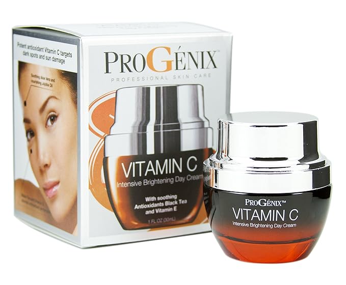 Vitamin C Face Cream Moisturizer Skin Care Facial Lotion, Potent Vitamin C Gel Cream For Face Targets Dry Skin, Age Spots, Wrinkles, Hyperpigmentation, & Sun Damaged Skin, 1 Oz