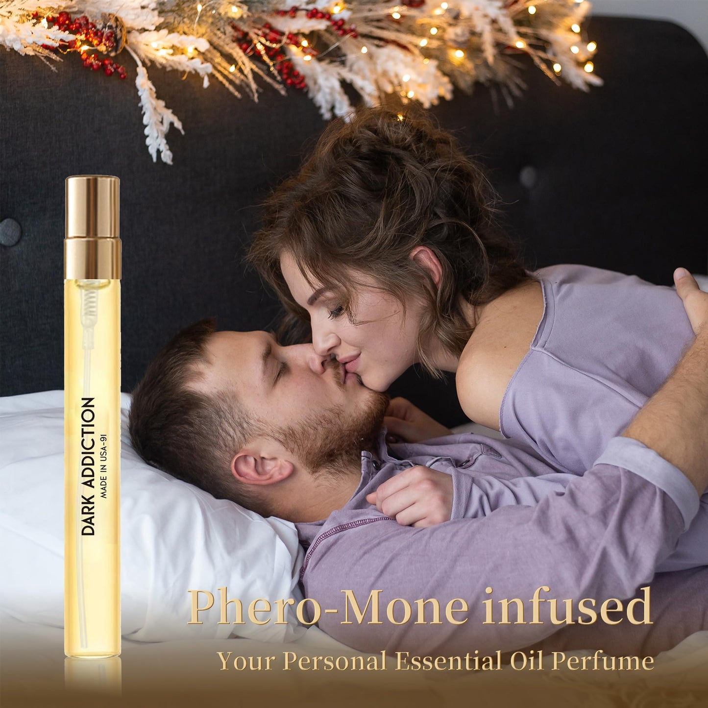 PUREU Pheromones Perfumes for Women & Men Amber Vanilla Long Lasting Pheromone Perfume Oils Cologne for Men Wife Gift Ideas.Travel Size 0.4oz/12 mL