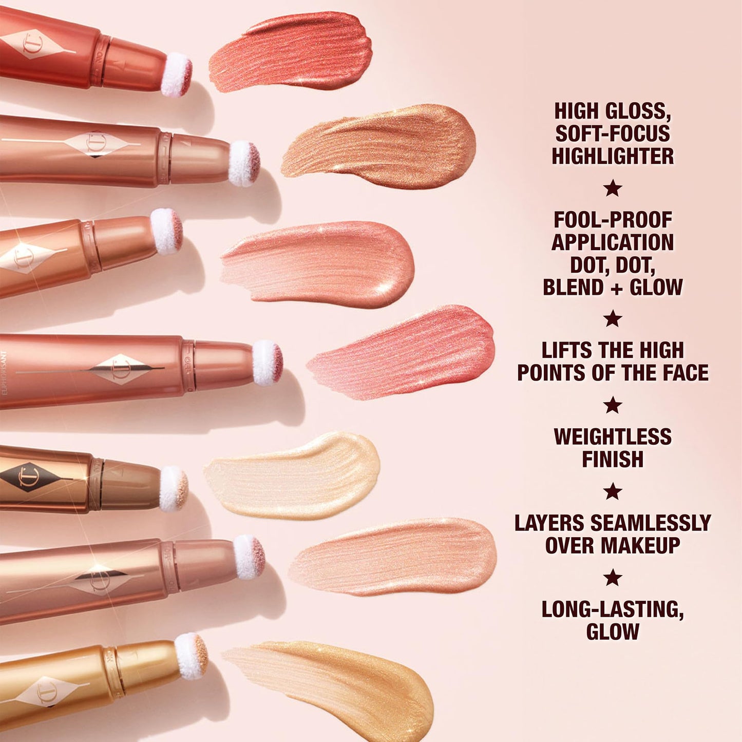 Charlotte Tilbury Beauty Light Wand Liquid Highlighter - Pinkgasm Sunset