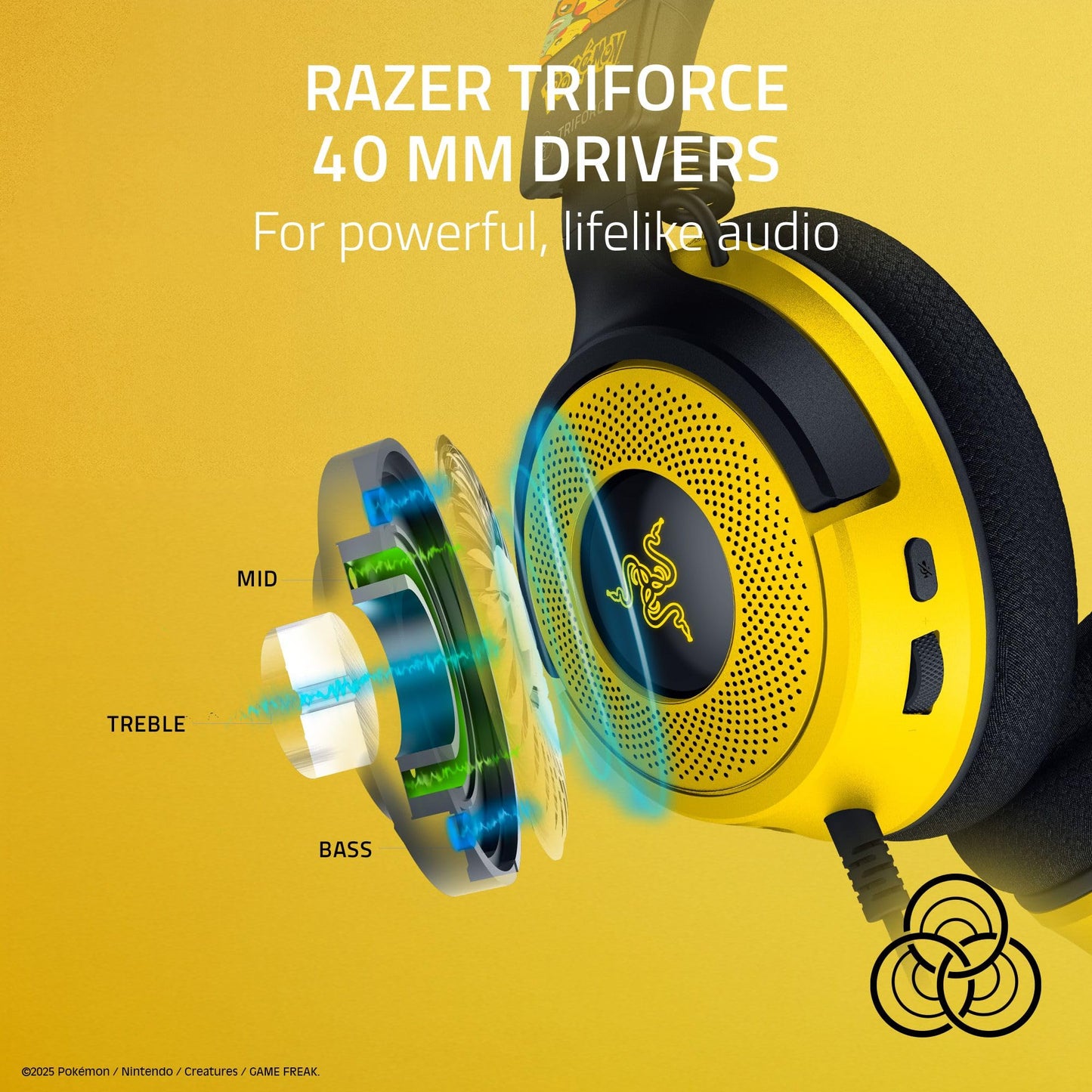Razer Kraken V4 X Wired Gaming Headset: 40 Mm Drivers - Cardioid Mic - Memory Foam Cushions - Chroma Rgb Lighting - Type C & Typ