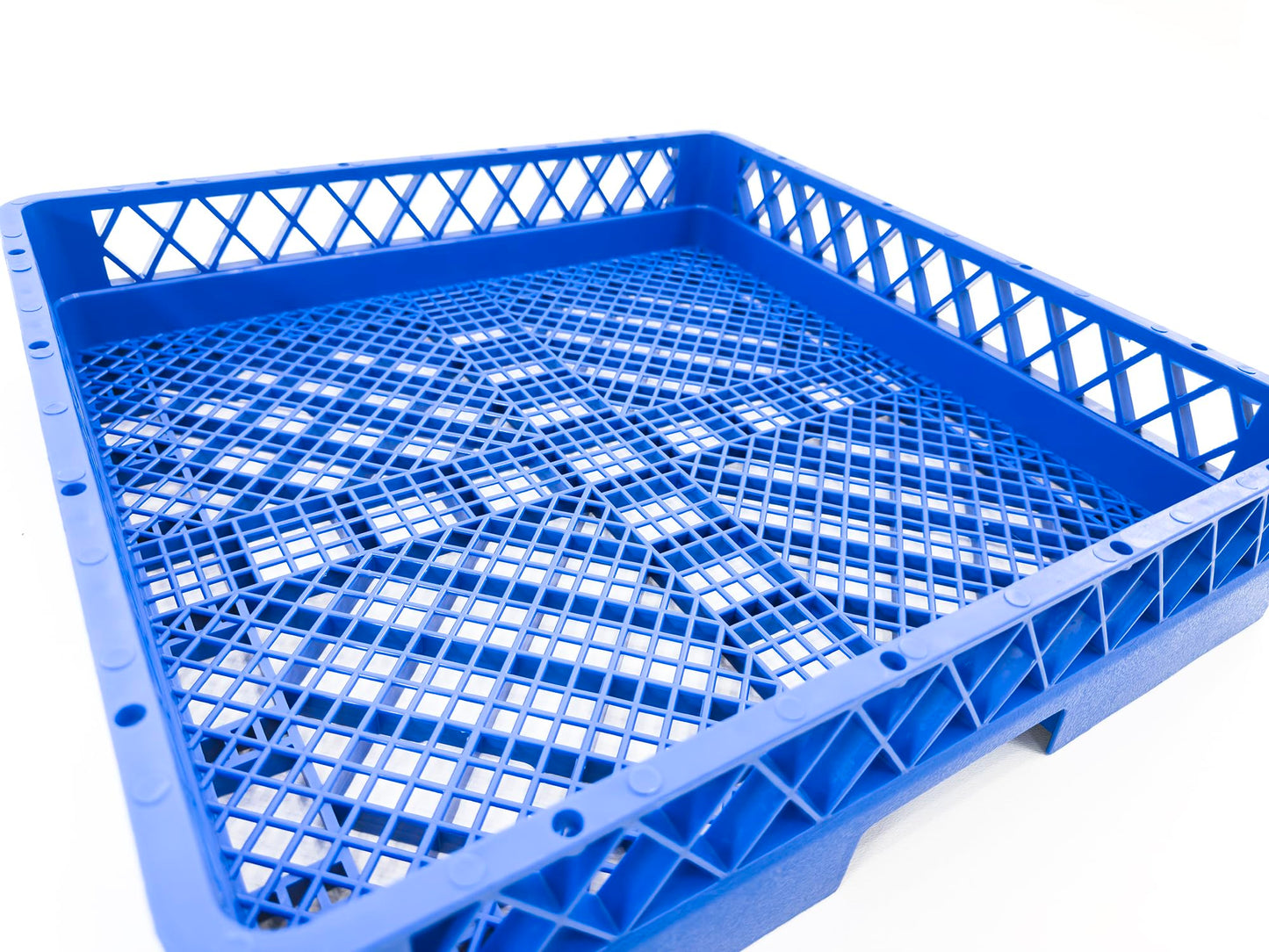 Farag Janitorial Flatware Rack for Commercial Dishwasher | Full Size Combination | Polypropylene | Blue