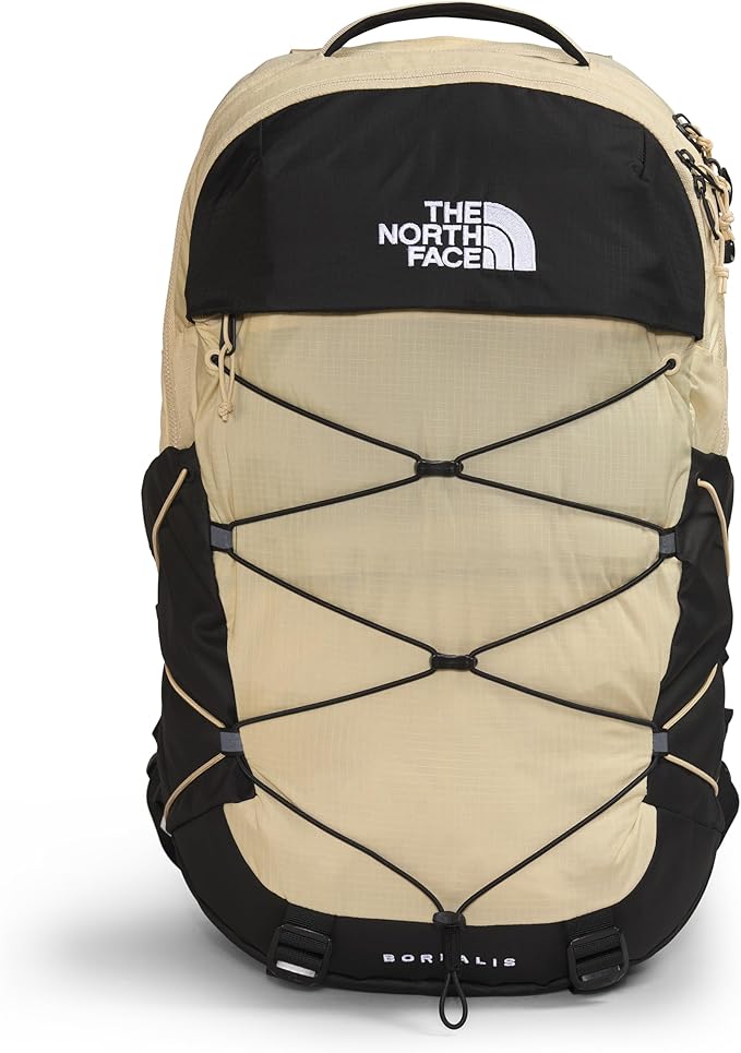 The North Face Borealis Commuter Laptop Backpack - Water Repellent, 16" Laptop Sleeve, Large Main Compartment, Gravel/TNF ...