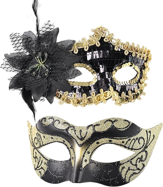 Daieeparty Masquerade Mask for Women-Lace Masks Women Costume Accessories