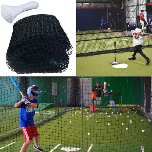 Gagalileo Baseball Softball Batting Net: 28x14FT Replacement Net for Beisbol Batting Cage Practice Backyard Youth Players Training Coaches