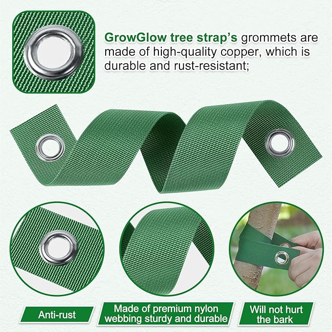 3 Pack 18" Tree Stake Kit, Heavy Duty Spiral Stakes and Supports for Leaning and Young Trees Straightening, Protect Trees from Bad Weather (Green)