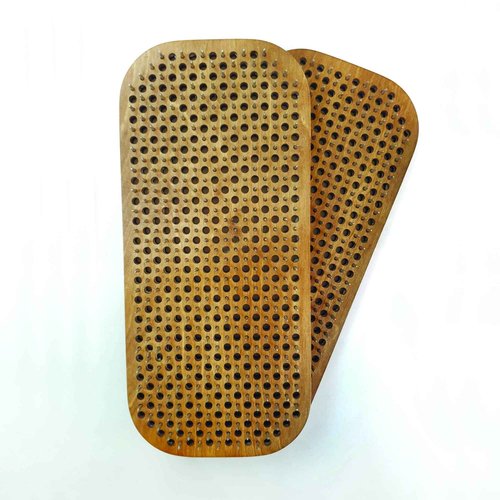 Sadhu Board for Yoga Practice, Handmade Wooden Board with Nails for Standing on Feet, Sadhu Practice Wood Board with Galvanized Nails, Relaxation Board for Acupuncture Massage, Yoga Gift