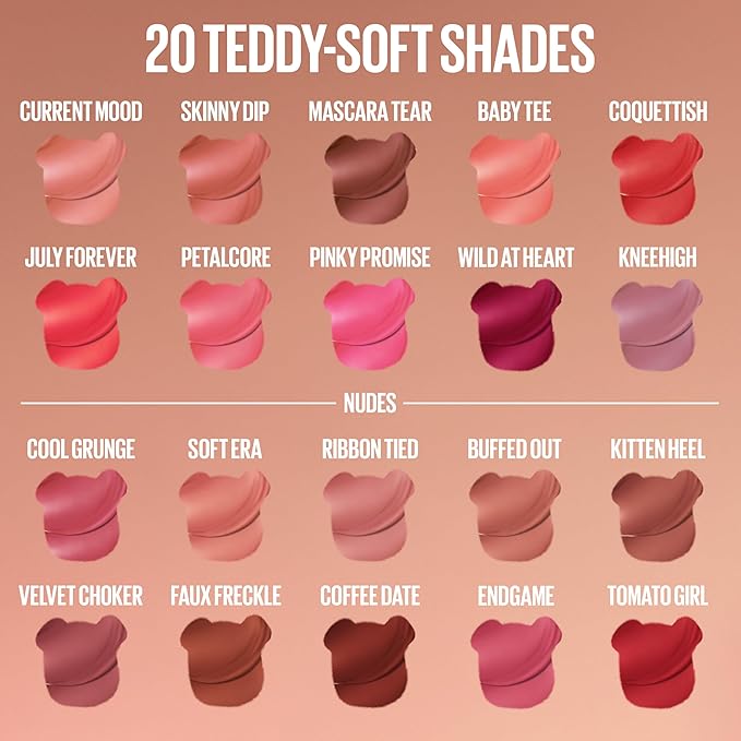 MAYBELLINE Super Stay Teddy Lip Tint, Long Lasting Matte Lipstick for Up To 12HR Wear, Soft Era, 1 Count