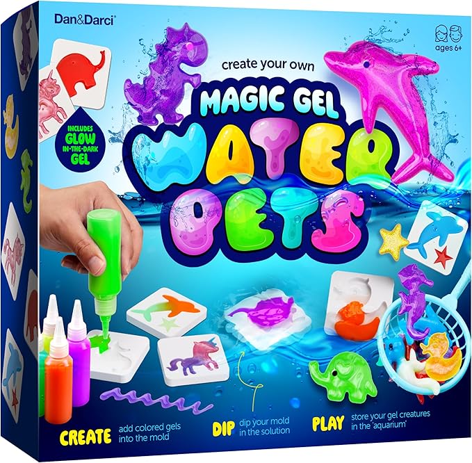 Dan&Darci Aqua Fairy Water Gel Kit for Kids - Magic Elf Toy Kits - Waters Pets - DIY Squishy Maker Set - Craft for Kids - ...