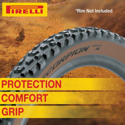 Pirelli Scorpion Enduro M Classic (29" x 2.6) Bicycle Tire,Versatile Performance from Daily Riding on Local Trails to Weekend Racing,Folding, Tubeless, SmartGrip Gravity, HardWall, 60 TPI