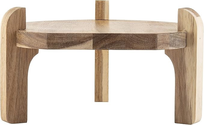 TableCraft 10757 Acacia Beverage Dispenser Stand, Wood Base for Easy Pouring, Fits BDG1000, BDG2000, BDG3000, 10090 and 10...