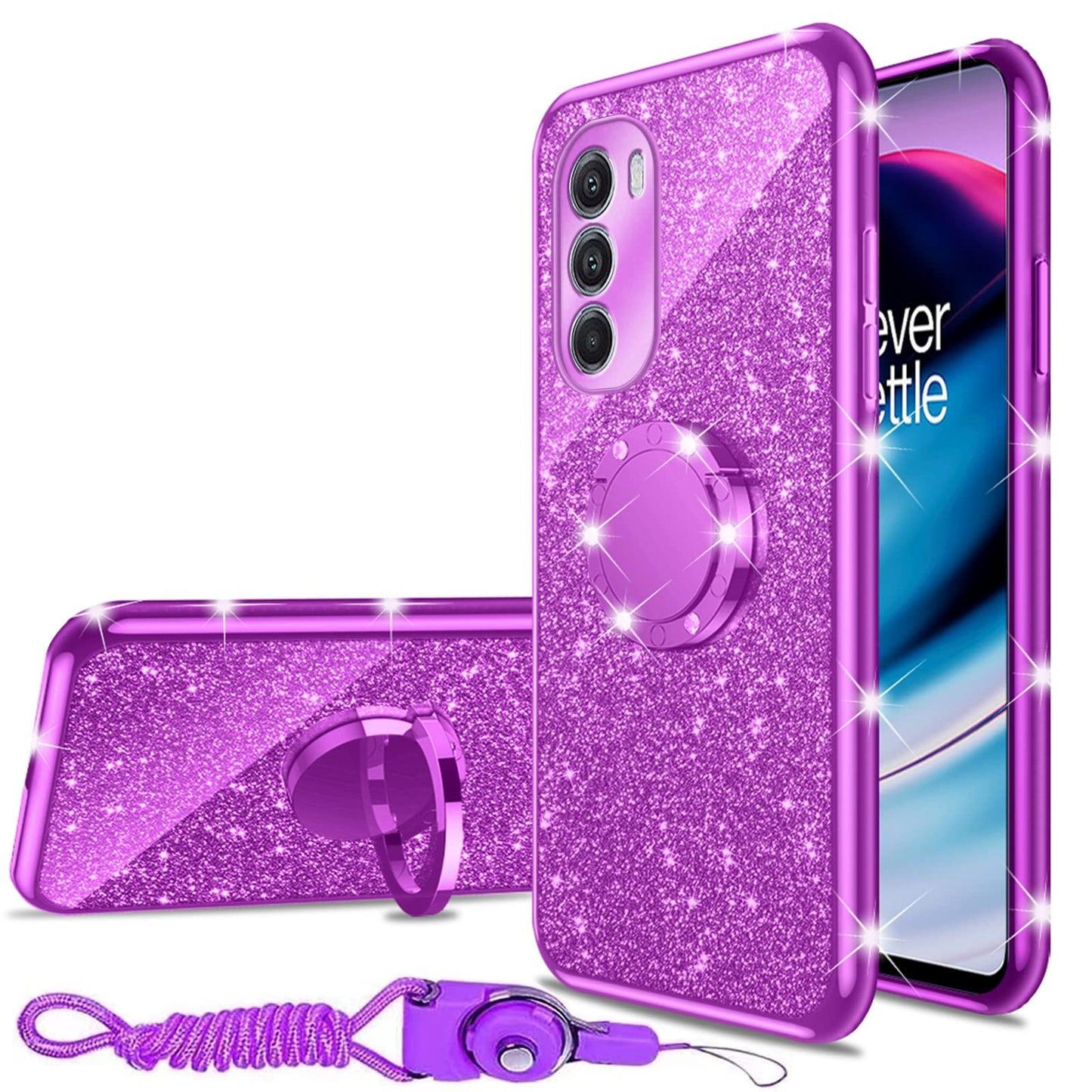 For Moto G-Stylus 5G 2022 Case: (Not 4G/G Stylus 5G 2021) Motorola Phone Case With Ring Kickstand Lanyard Strap Shockproof Prote