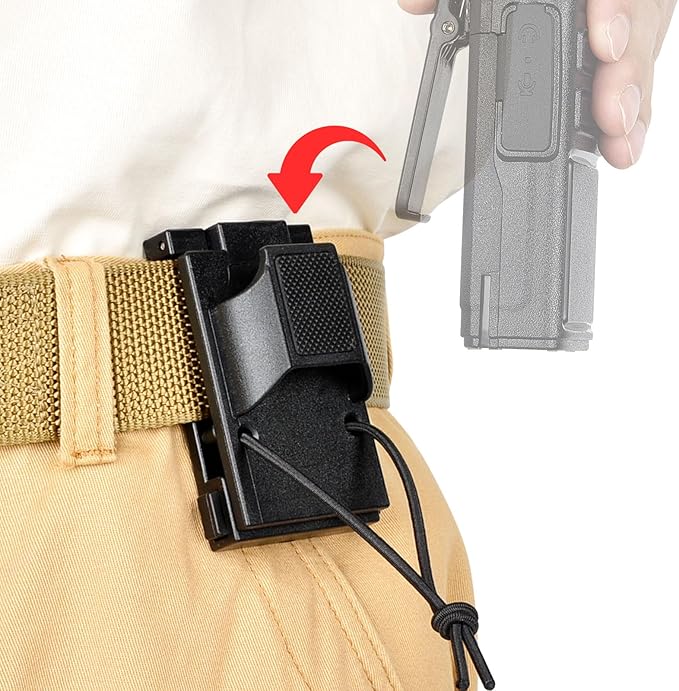 iGuerburn Radio Holster for Duty Belt Accessories for 1.75"/2"/2.25'' Belts, Radio Holder Clip Law Enforcement Police Gea...