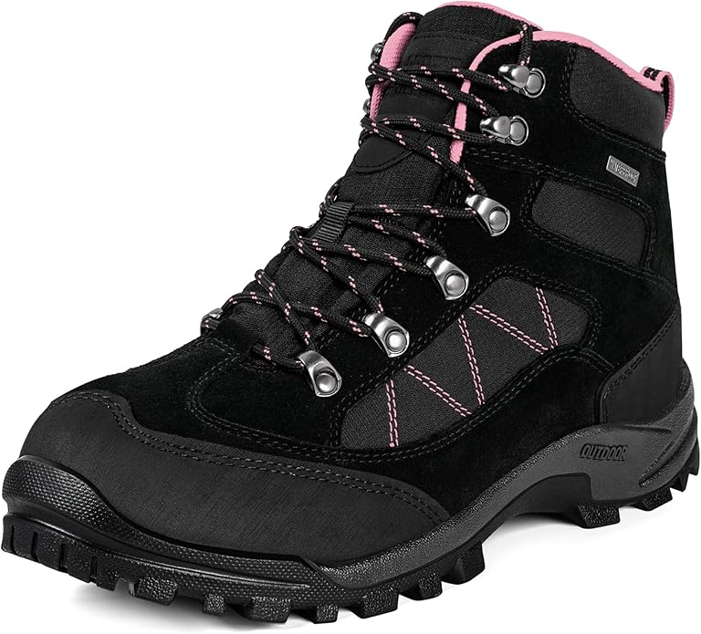 R CORD Hiking Boots Women Waterproof Ankle Support Womens Hiking Boots Backpacking Boots Breathable Non-slip Durable Boots...