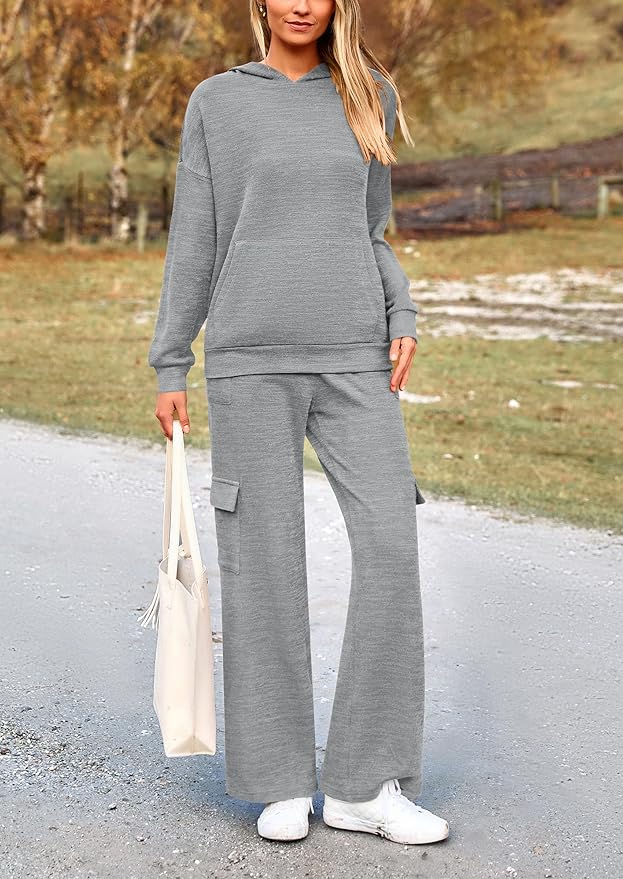 PRETTYGARDEN 2 Piece Sets for Women Fall 2026 Sweatsuits Outfits Lounge Matching Hoodie Set Travel Track Suits Winter Clothes