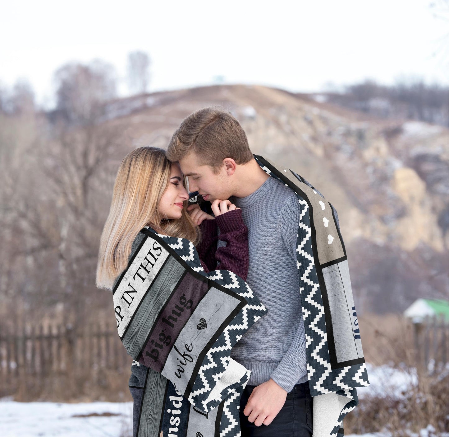 Mubpean Gifts for Husband Blanket 60"x50", Husband Gifts, Hubby Birthday Gift, Anniversary Wedding Present for Him from Wife, Unique I Love You My Man Throw Blankets