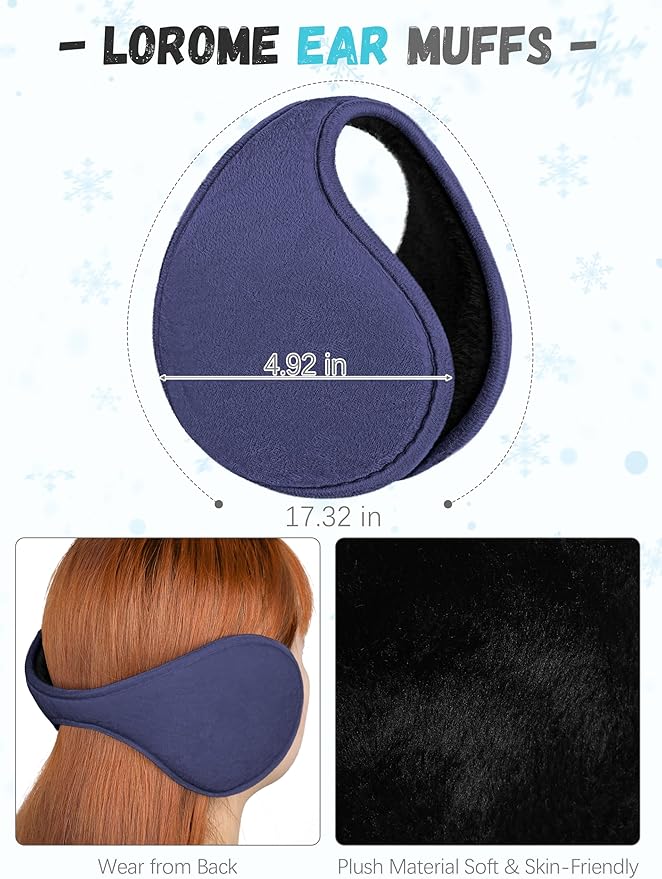 Winter Hat Scarf Gloves and Ear Warmer, Warm Knit Beanie Hat Touch Screen Gloves Set Winter Gifts Neck Scarves for Women