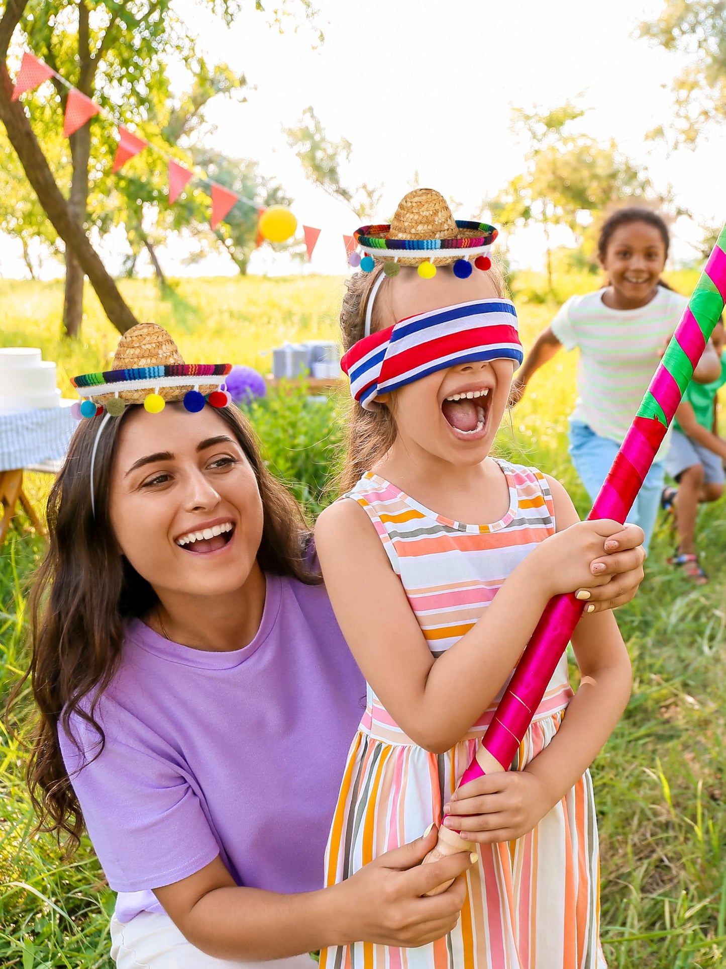 Cinco De Mayo Mini Sombrero Headbands with Fiesta Party Costume Theme