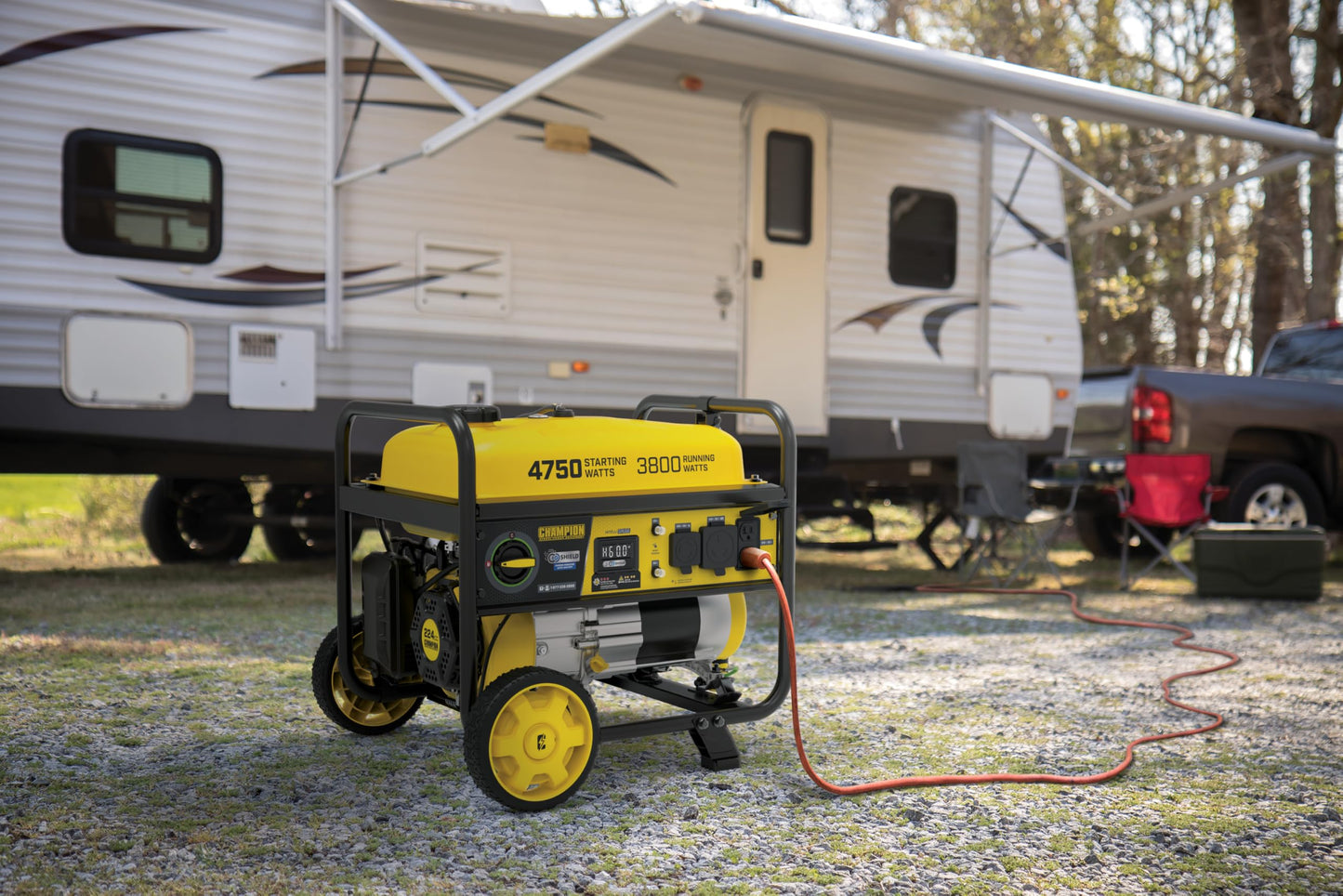 Champion Power Equipment 4750-Watt RV Ready Portable Generator with 3 Year Warranty, CARB Compliant