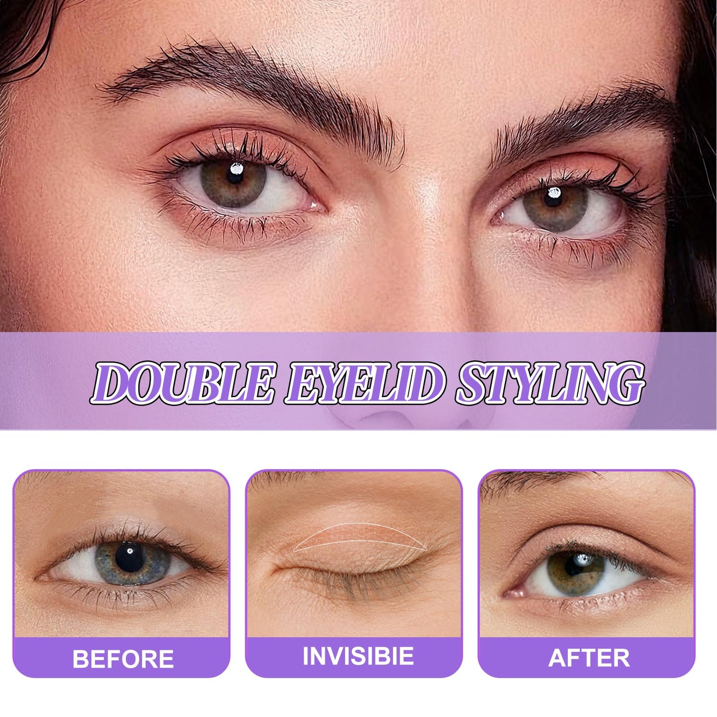 Eyelid Tape 1000 Pcs Eyelid Lifter Strips Double Eyelid Tape Invisible Slim Single-Sided Eyelid Tapes Stickers Instant Eyelid Li