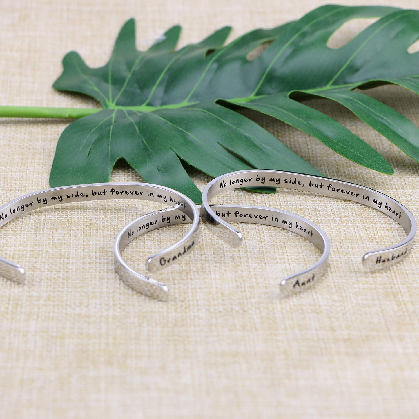 JoycuFF Memorial Gifts for Loss of Son Personalized Sympathy Bracelets Jewelry for Her Women Loss of Loved One Remembrance Mantr