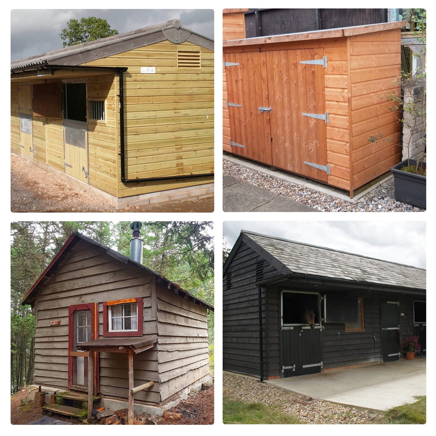 BTEOBFY Shed Door kit - Complete shed Door Hardware,shed Hardware kit with T-Handle Lock, Heavy-Duty Latches, Hinges - Weatherproof for Sheds, Gates, Playrooms
