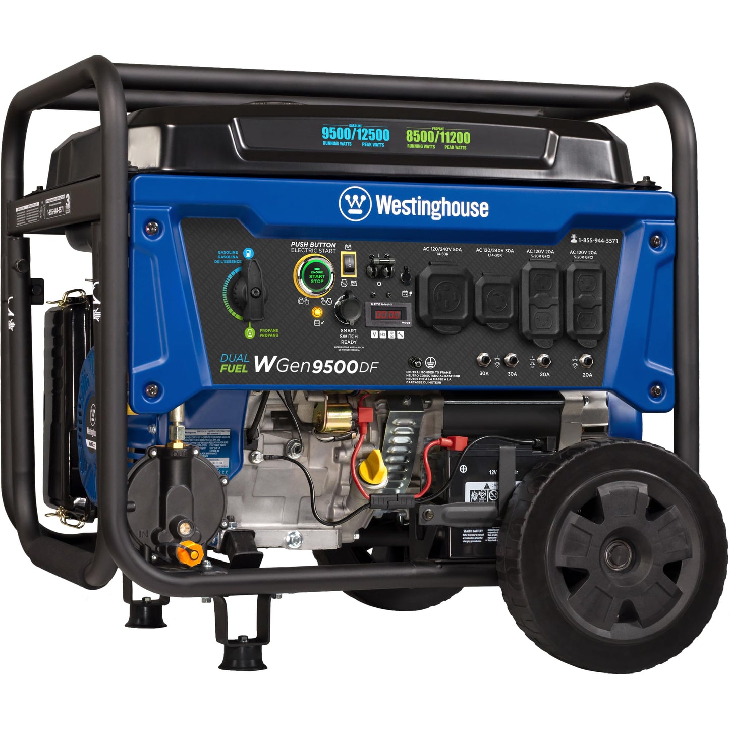Westinghouse 12500W Dual Fuel Generator and 540PCS Nilight Mixed Electrical Wire Connectors Kit