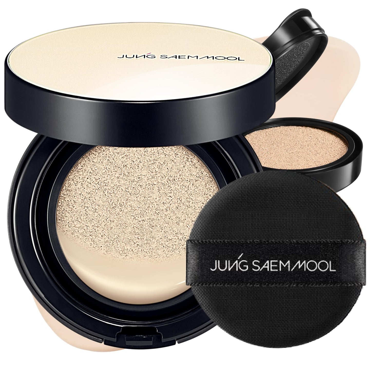 JUNG SAEM MOOL Essential Skin Nuder Cushion 01 Fair 0.98 Fl Oz, Refill Included, SPF 50 Broad Spectrum, Natural Radiant Finish,