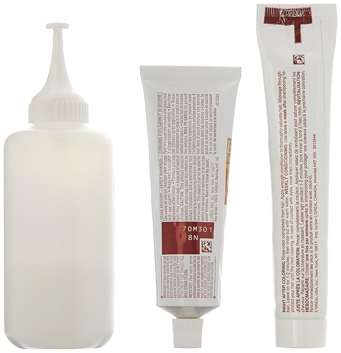 L'Oreal Paris Excellence Age Perfect Layered Tone Flattering Color, 8N Medium Natural Blonde Set (Packaging May Vary)