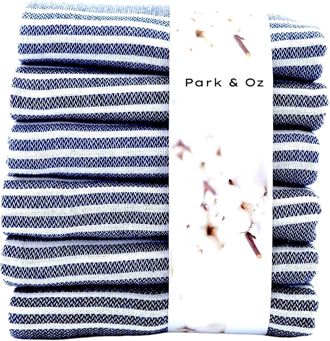 PARK & OZ Turkish Beach Towels – 6-Pack Oversized 100% Cotton Quick-Dry & Sand-Free Towels 72" x 40" – Ultra-Absorbent, Li...