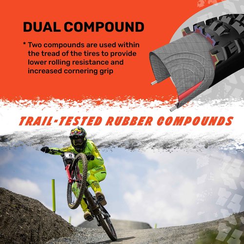 Aggressor Mountain Bike Tire - 29x2.50WT, 63-622, Dual, EXO, Tubless Ready, WT, Bundle with Cycle Crew Tire Lever