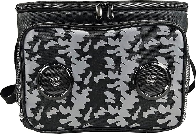 Beemojo Insulated Cooler Bag Bluetooth Speakers 24 cans 2 gallons Food Drinks | Rechargeable Battery Supports iOS & Androi...