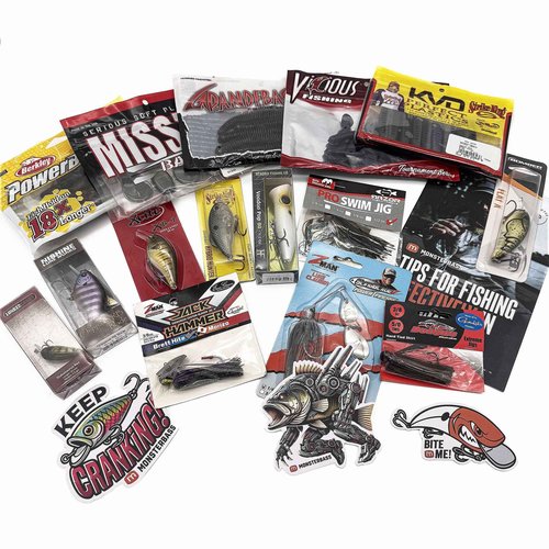 MONSTERBASS Mystery Fishing Tackle Box, Ultimate Bass Fishing Kit Includes 15 Best Fishing Lures, Biggest & Best Tackle Mystery Box for Catching Smallmouth & Largemouth Bass